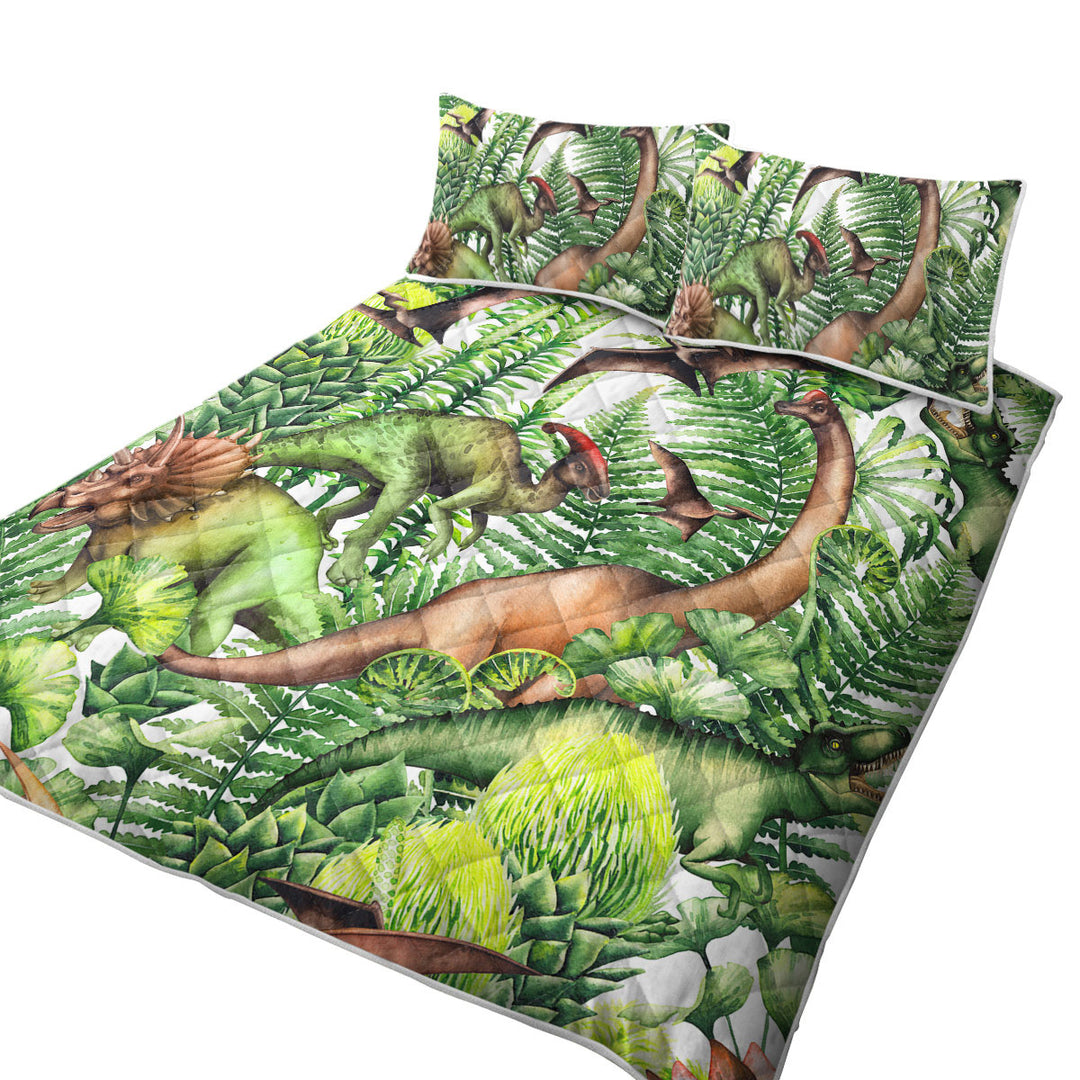 Dinosaurs Mix California King Quilt Sets