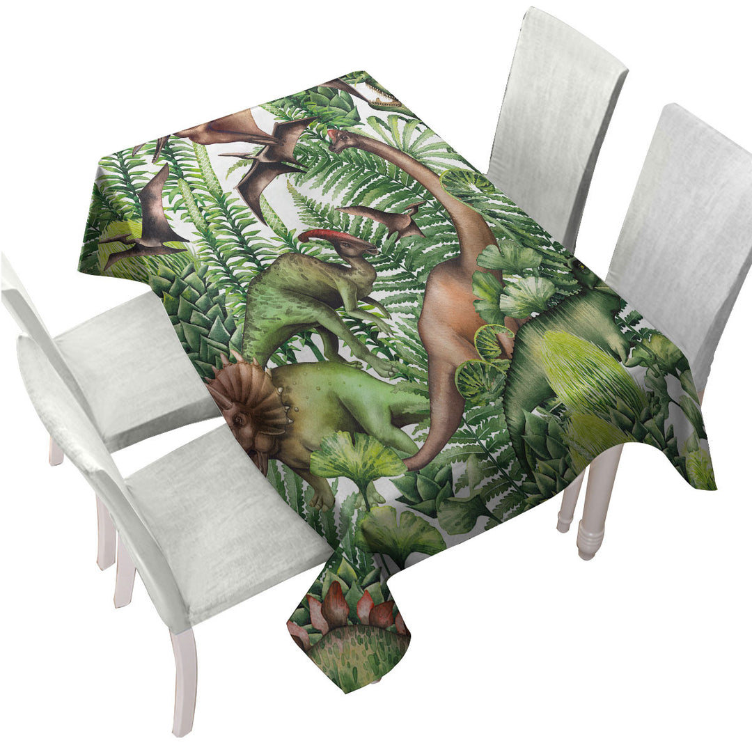 Dinosaurs Mix Tablecloth