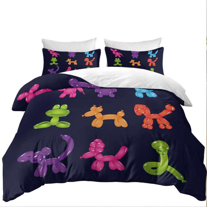 Dogs Shape Balloons Coverlet