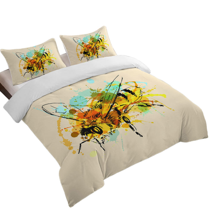 Donna Covers with Art Drawing Bee