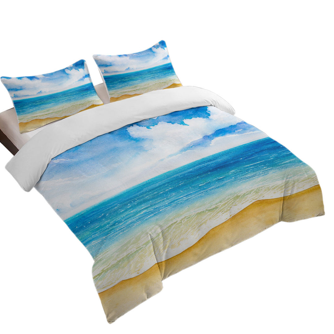 Donna Covers with Beach and Ocean Scene Painting