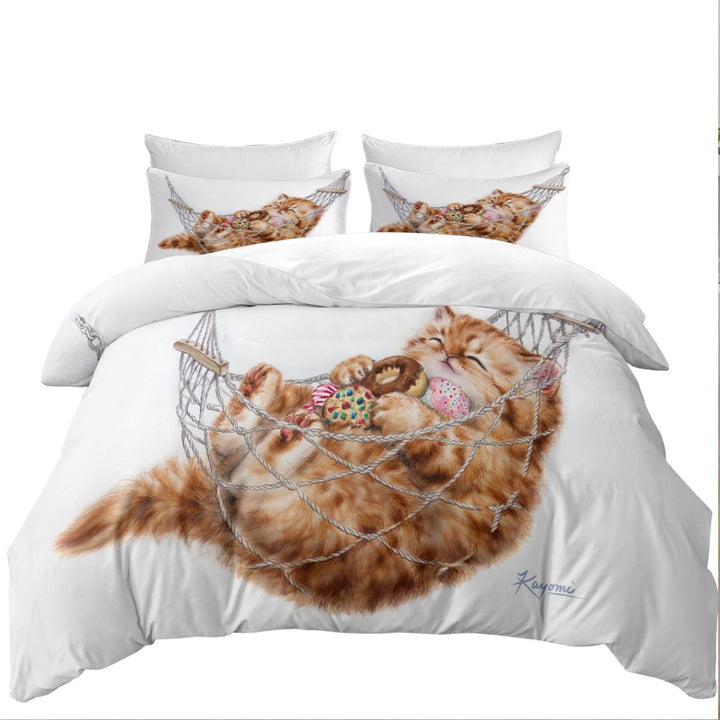 Donna Covers with Funny Cute Cats Designs Happy Hammock Kitten