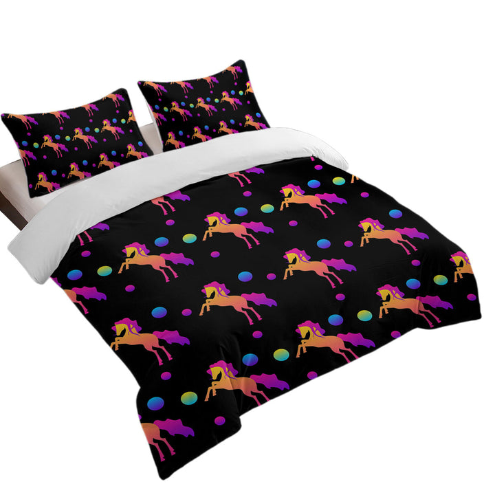 Donna Covers with Retro Colors Horse Pattern