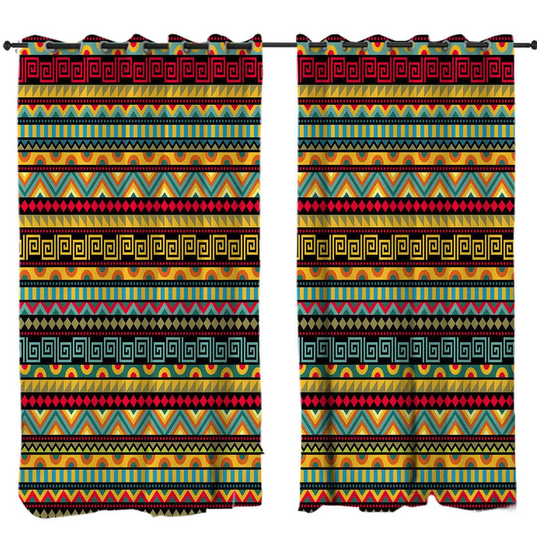 Drapes with African Vibes Striped Pattern