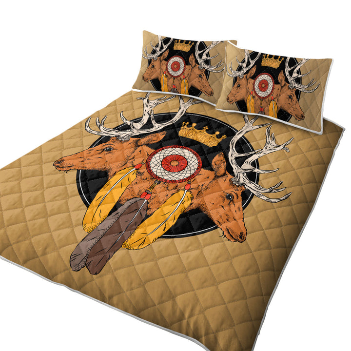 Dream Catcher and Deer King Quilt
