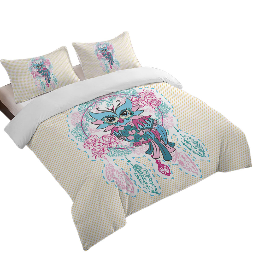 Dream Catcher and Graceful Lady Owl Duvet Covers