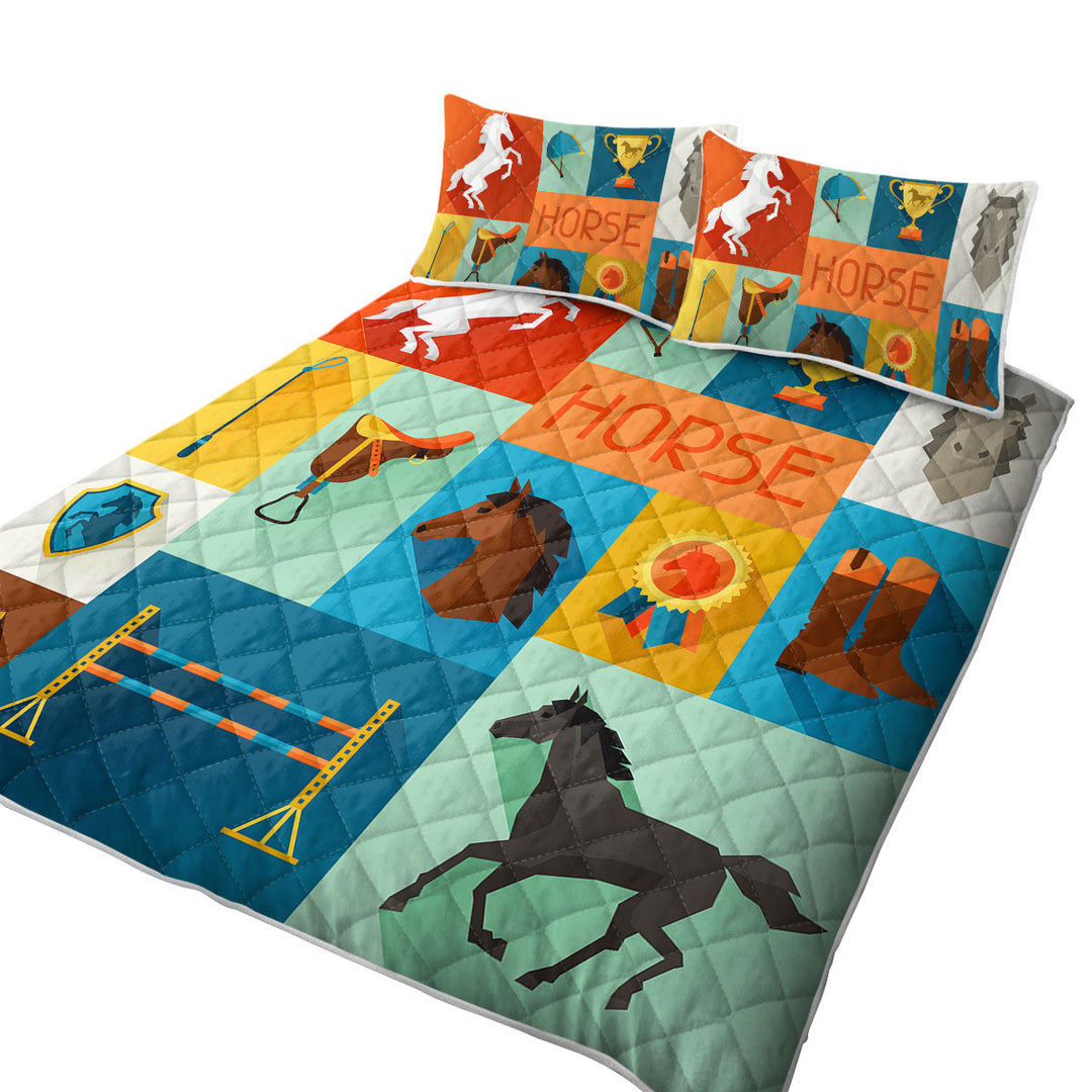 Dressage Horse Riding Mix Quilts