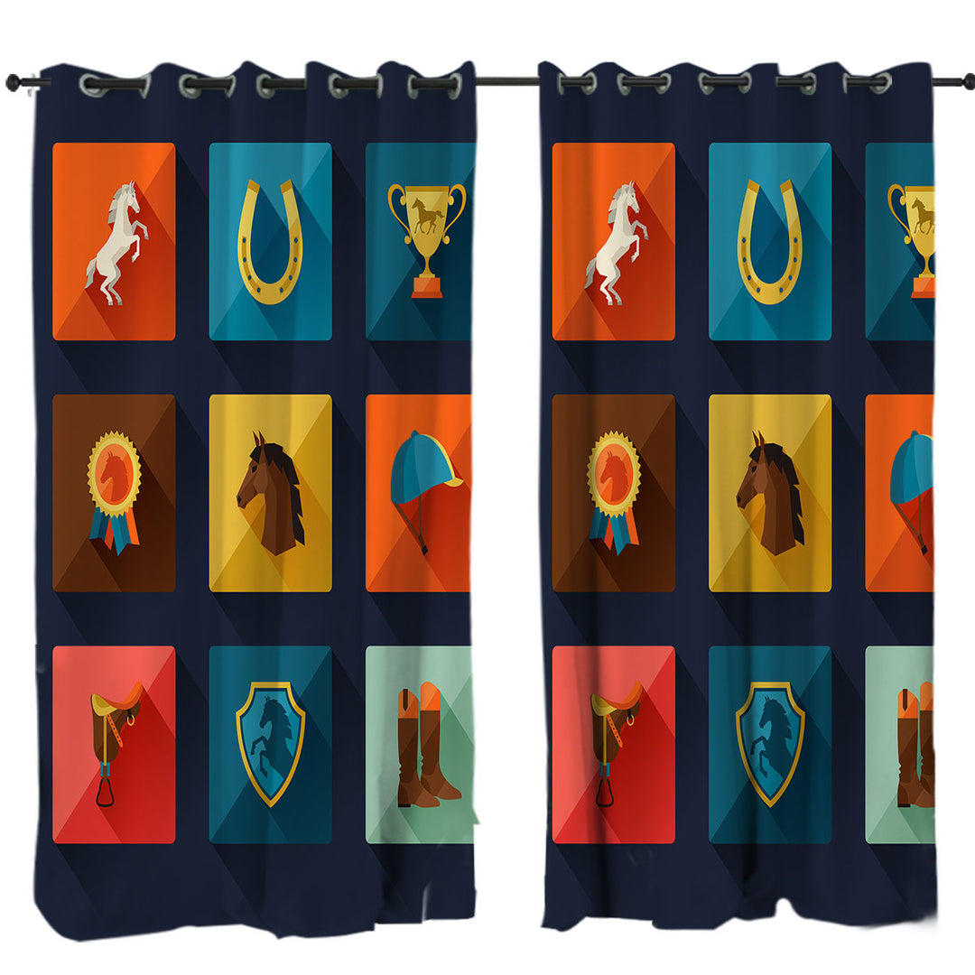 Dressage Horse Riding Panel Drapes