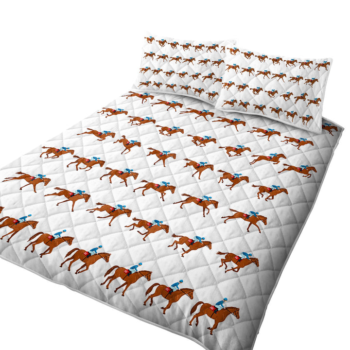 Dressage Horse Riding Pattern Coverlets