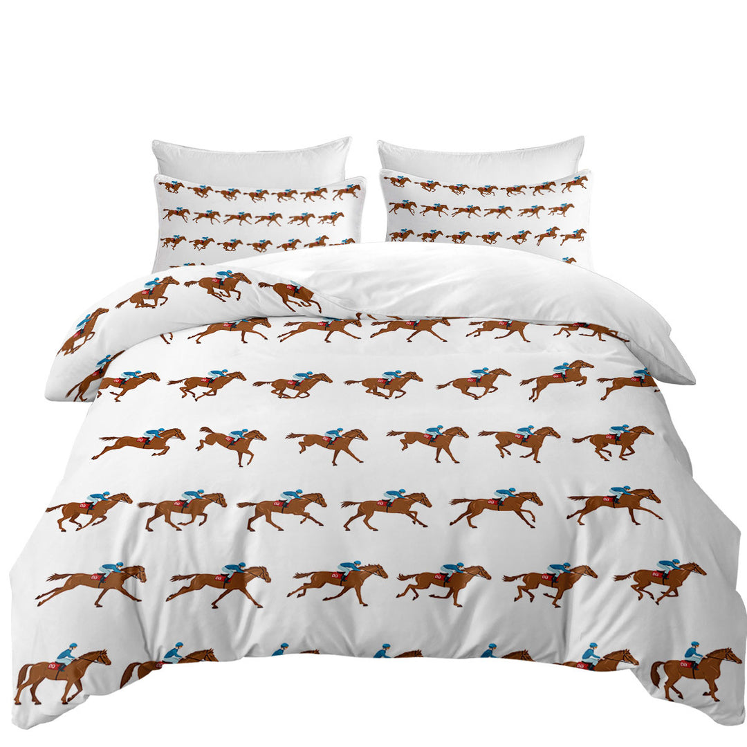 Dressage Horse Riding Pattern full Size Duvet Cover