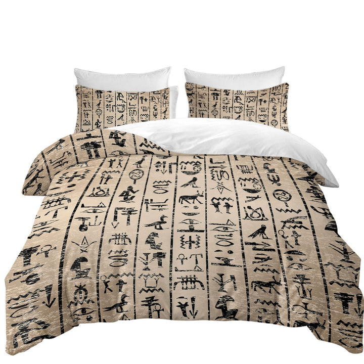 Duvet Cover with Cool Ancient Symbols