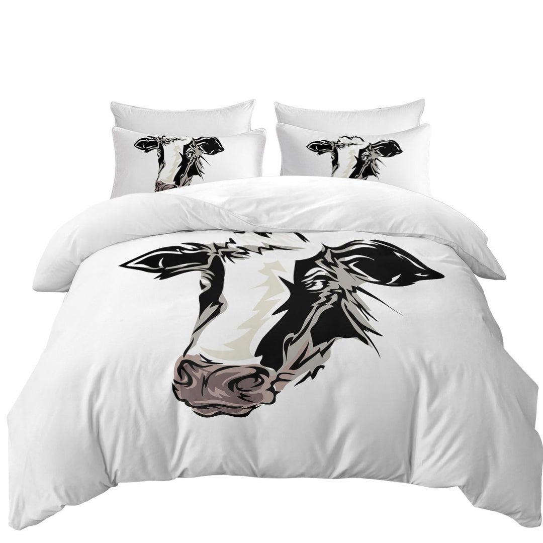 Duvet Cover with Cow Face