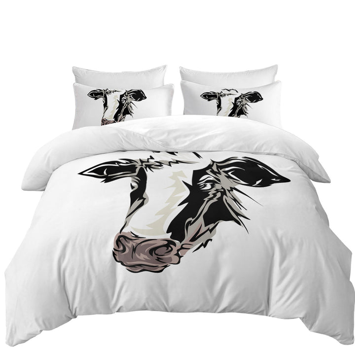 Duvet Cover with Cow Face
