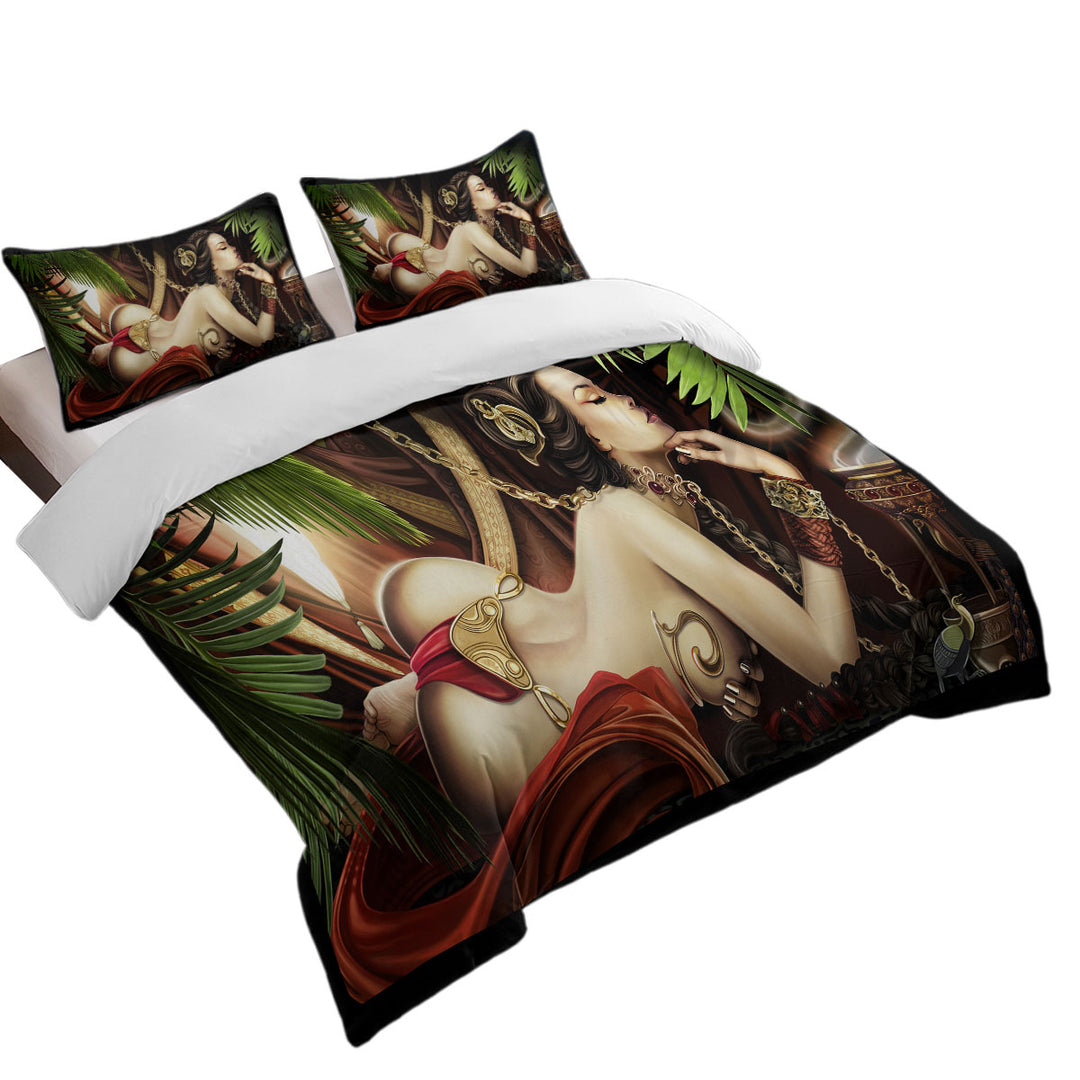 Duvet Cover with The Choker Sexy Girl Art