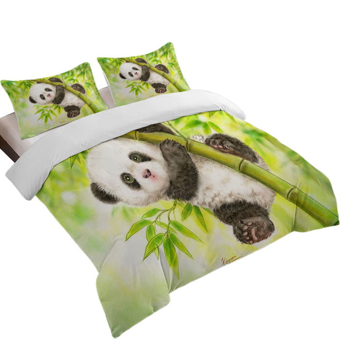 Duvet Covers with Art Painting for Kids Baby Panda