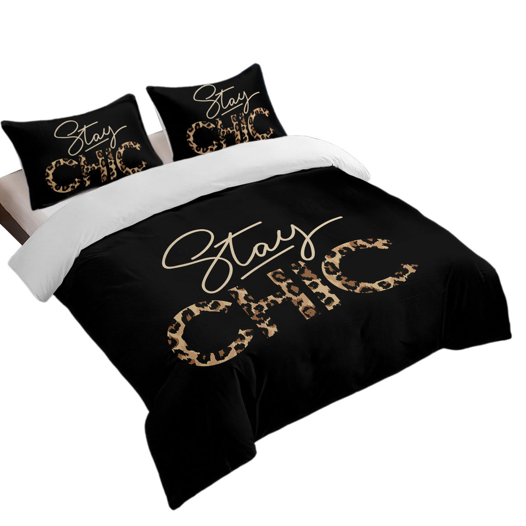 Duvet Covers with Cool Leopard Pattern Stay Chic