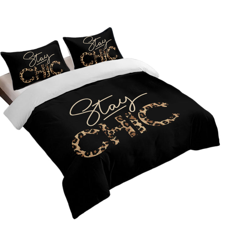 Duvet Covers with Cool Leopard Pattern Stay Chic