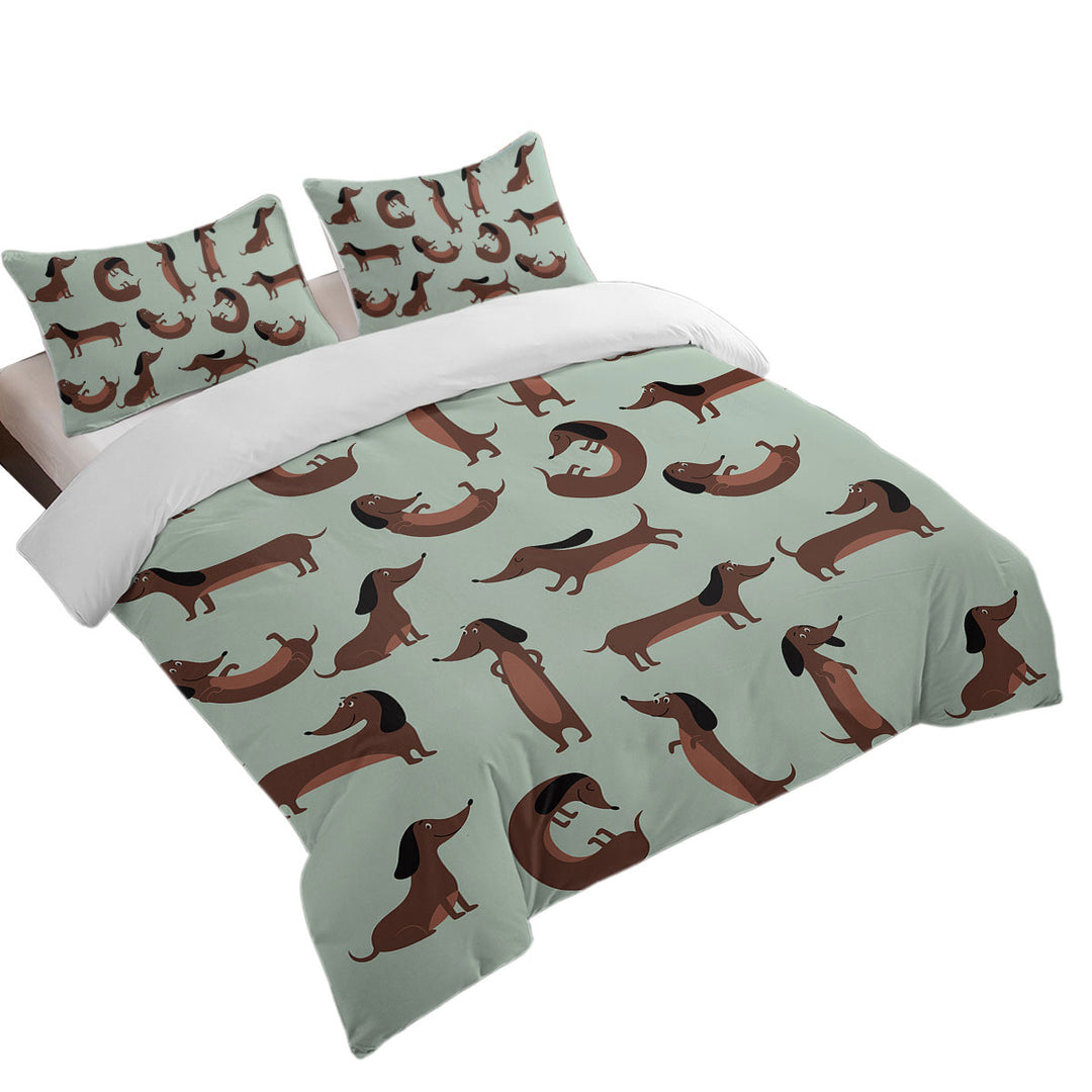 Duvet Covers with Cute Dachshund Pattern