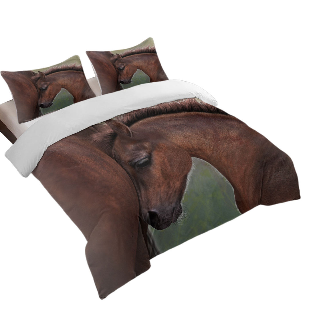 Duvet Covers with Horse Art Cute Momma with Foal