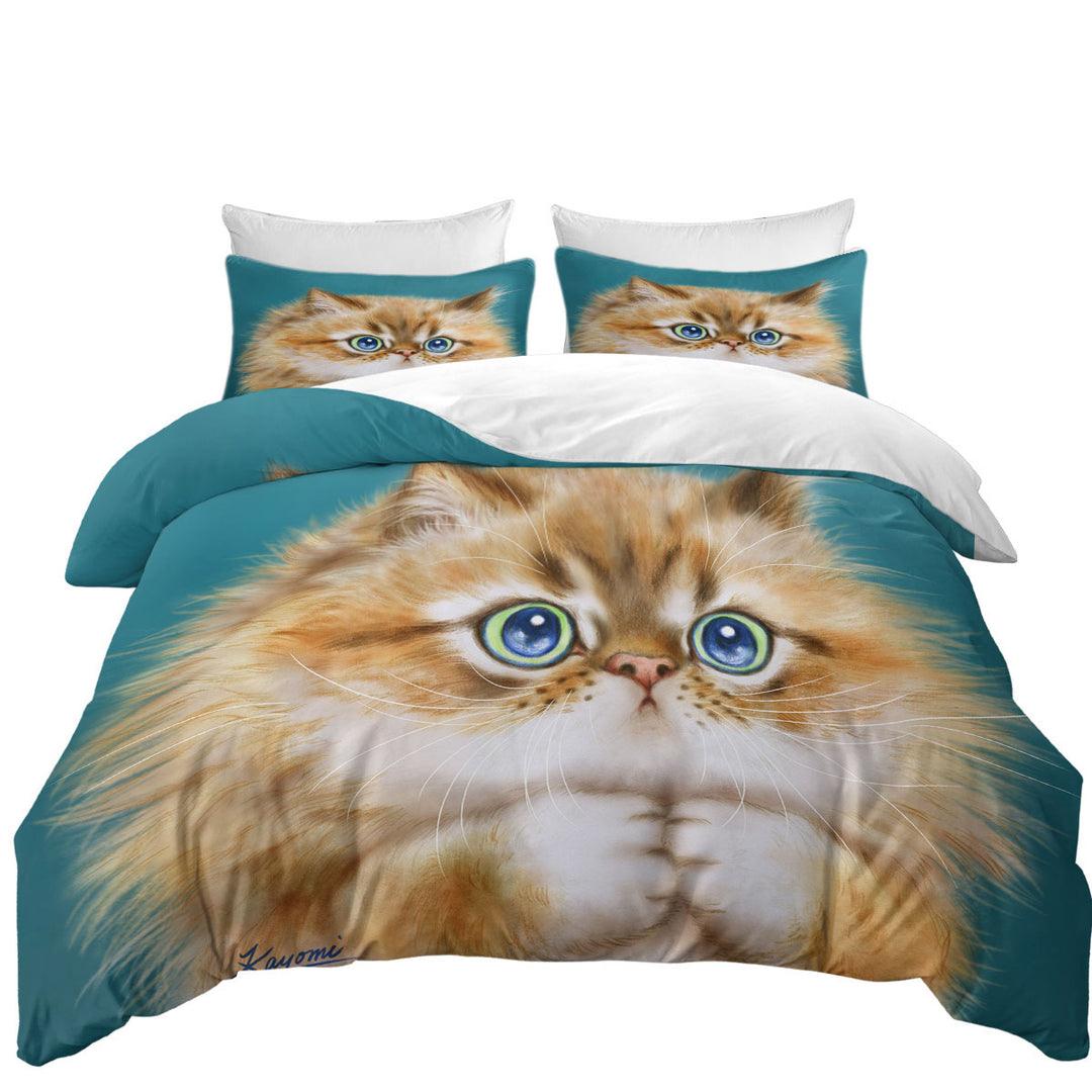 Duvet Covers with Kittens for Children Cute Innocent Cat