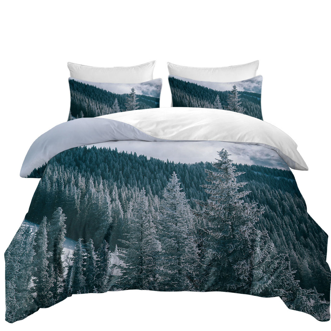Duvet Covers with Mountain Forest