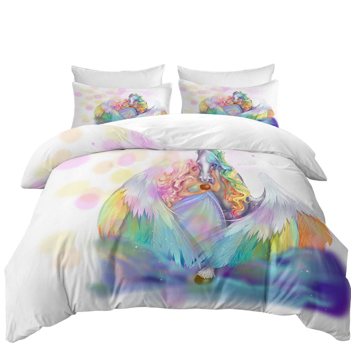 Duvet Covers with Rainbows Starlight Pegasus and Princess