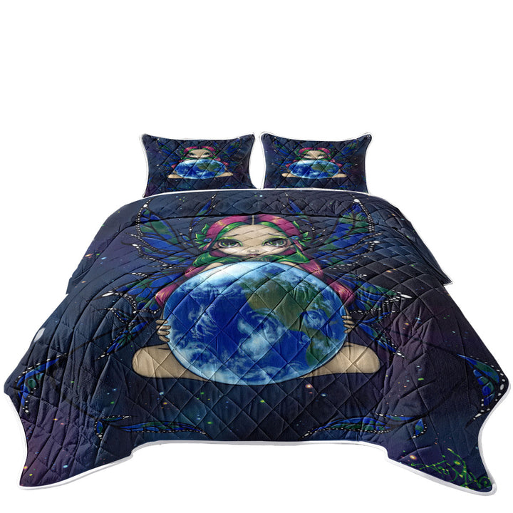 Earth Fairy a World In Good Hands Coverlets