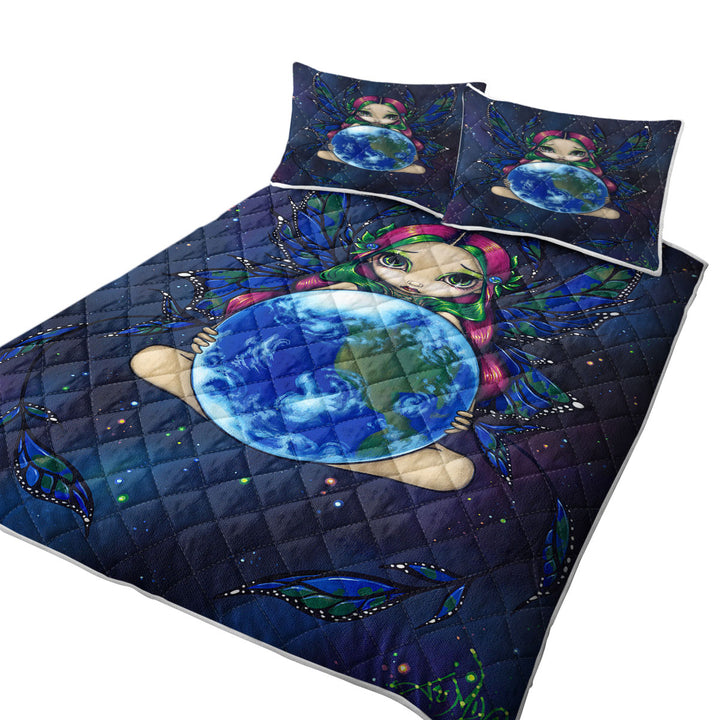 Earth Fairy a World In Good Hands Quilt