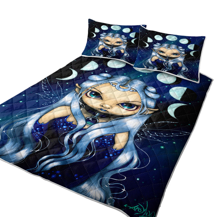 Elf Fairy of the Changing Moons Coverlet