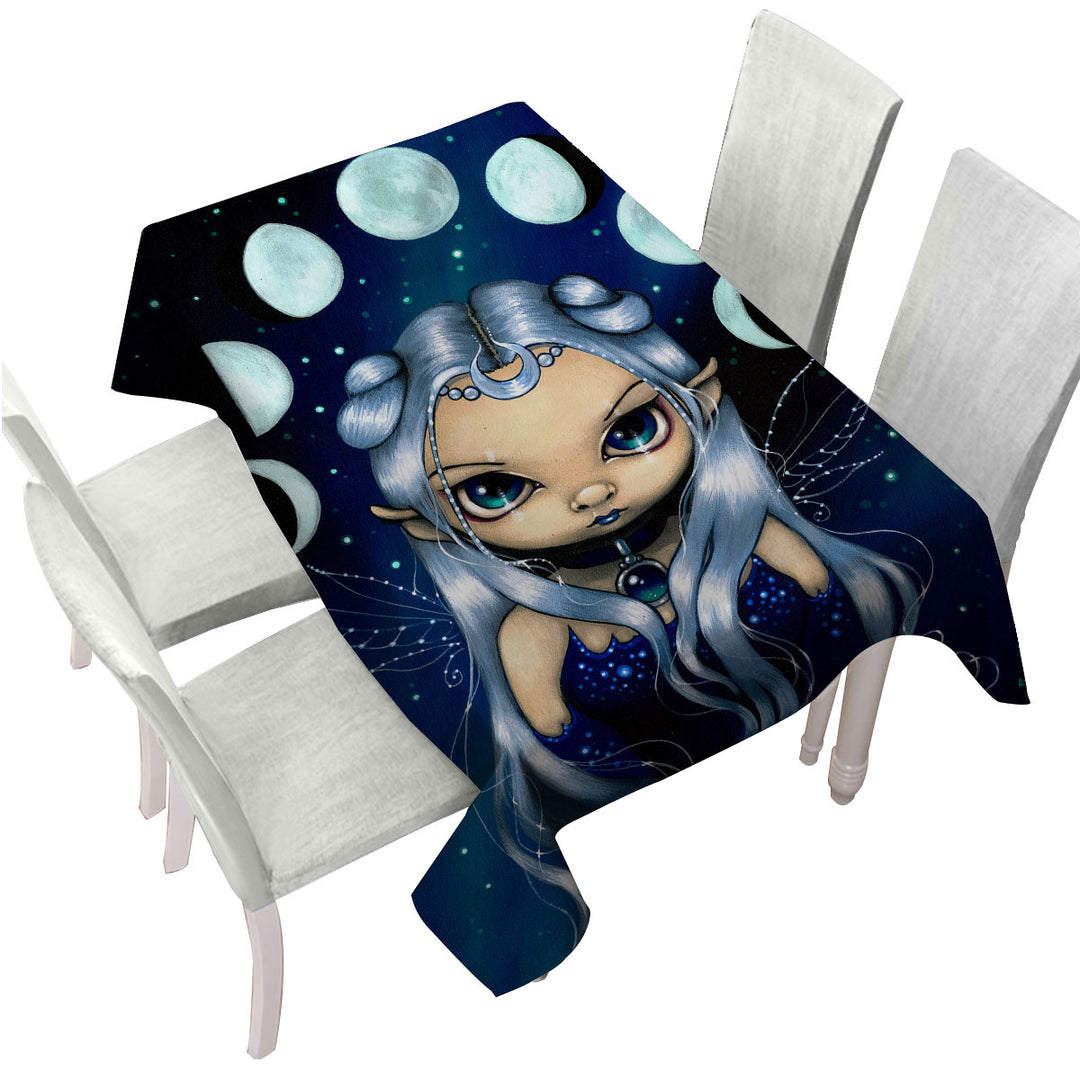 Elf Fairy of the Changing Moons Tablecloths