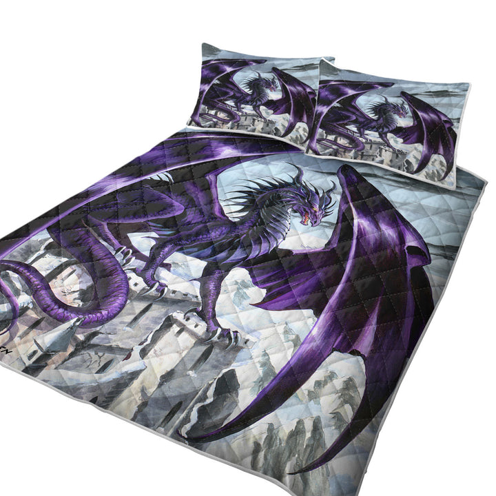 Evil Purple Dragon City Nemesis Coverlet