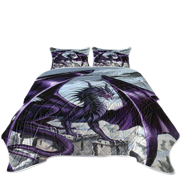 Evil Purple Dragon City Nemesis Coverlets