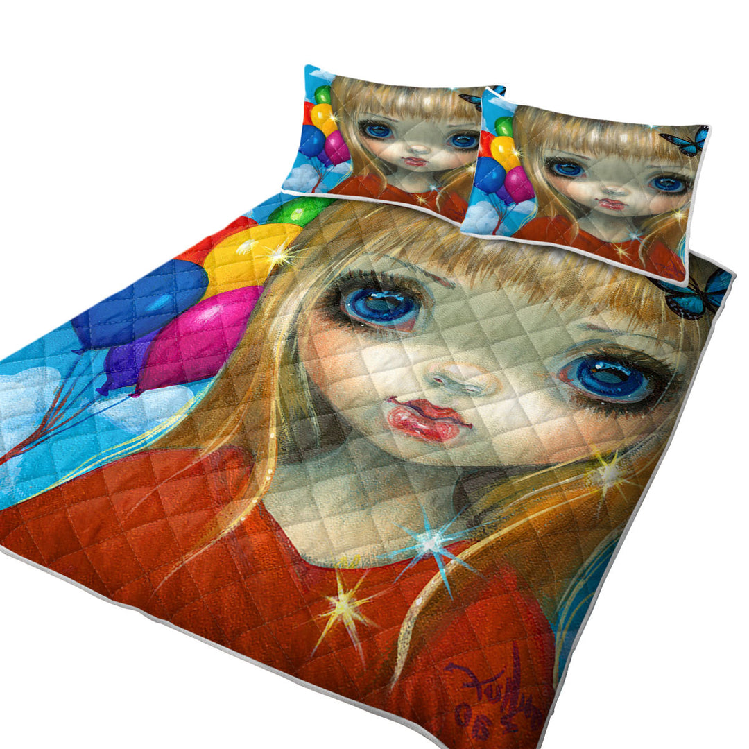 Faces of Faery _233 Balloon Girl Coverlet