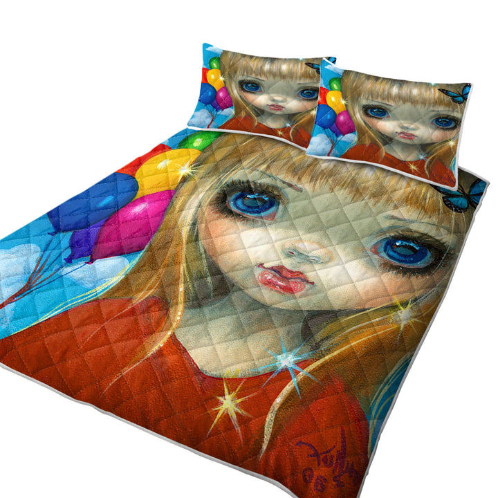 Faces of Faery _233 Balloon Girl Coverlet