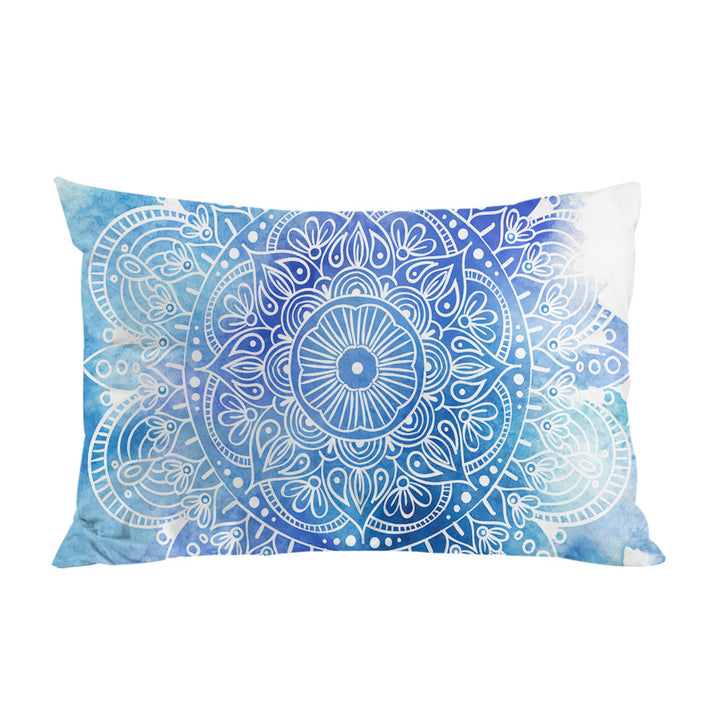 Fading Blue Purple Mandala Pillowcase