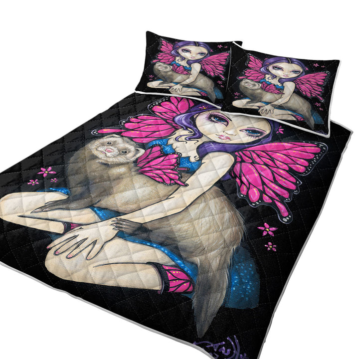 Fairey and Ferret with Butterfly Wings Quilts for sale
