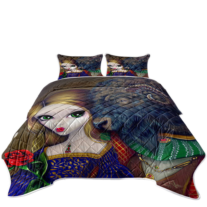 Fairytale Art Beauty and the Beast Quilt stores near me