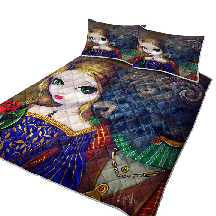 Fairytale Art Beauty and the Beast Quilt