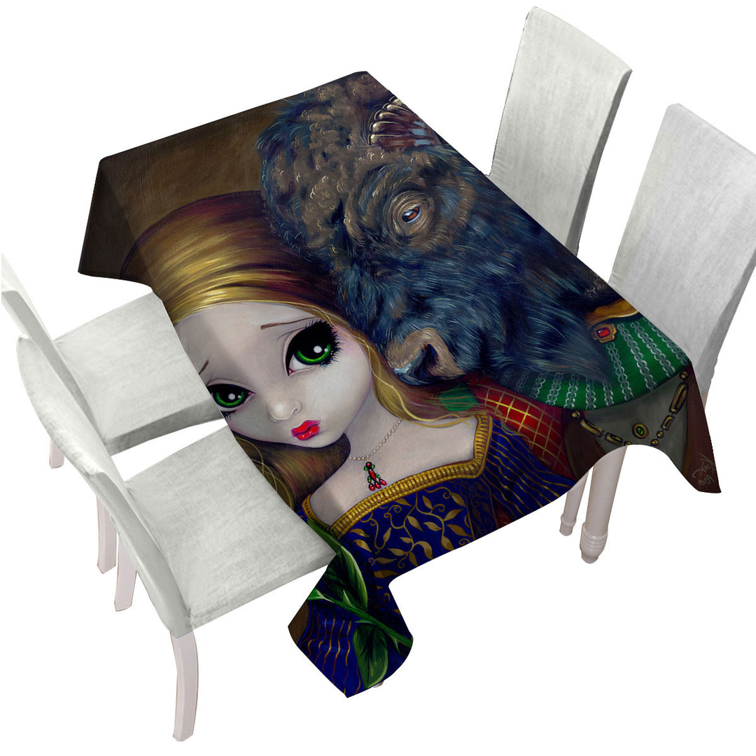 Fairytale Art Beauty and the Beast Table Cover