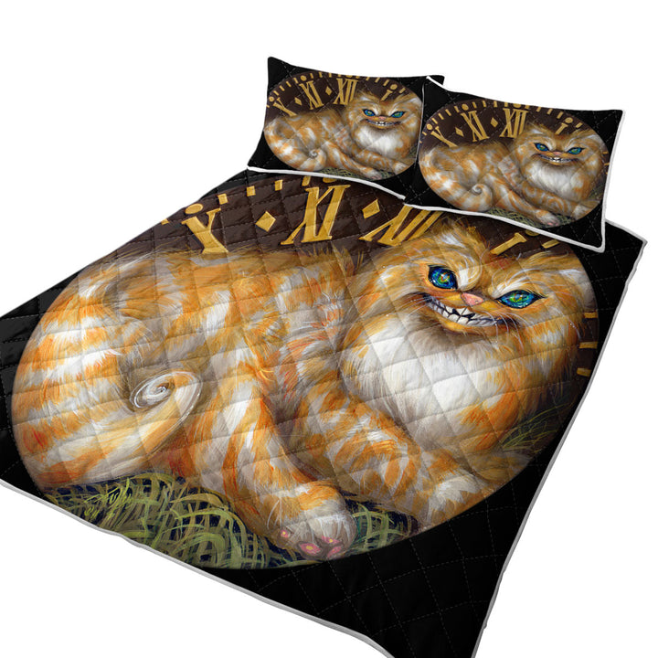 Fairytale Art Cheshire Cat Clock Quilts