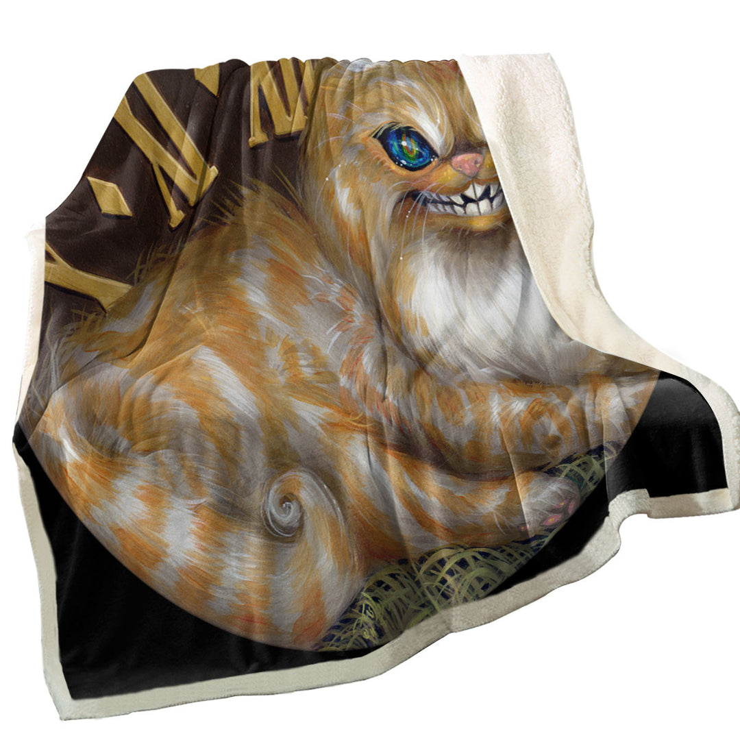 Fairytale Art Cheshire Cat Fleece Blankets