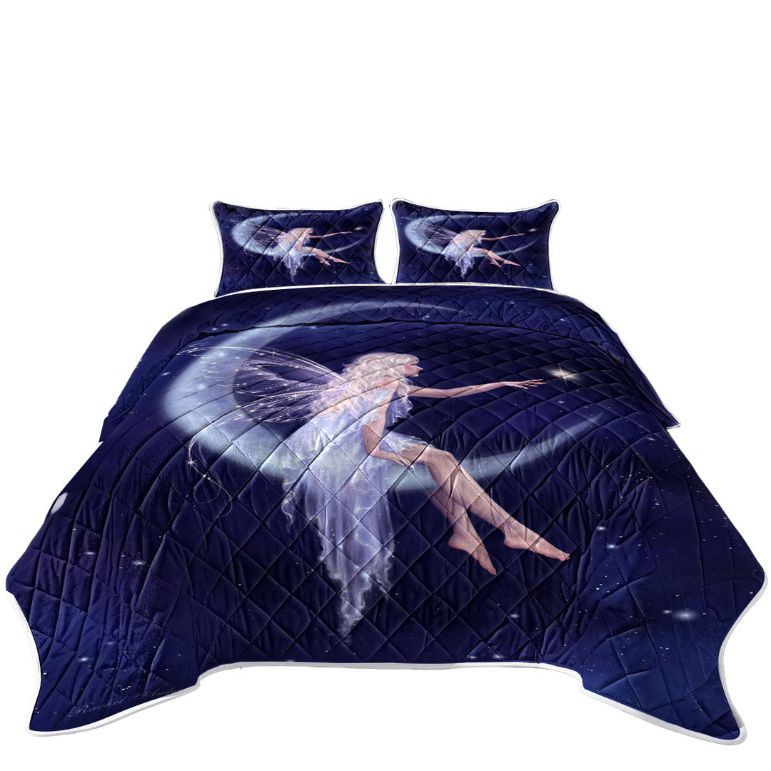 Fairytale Art the Birth of Star Beautiful Moon Fairy Summer Quilt