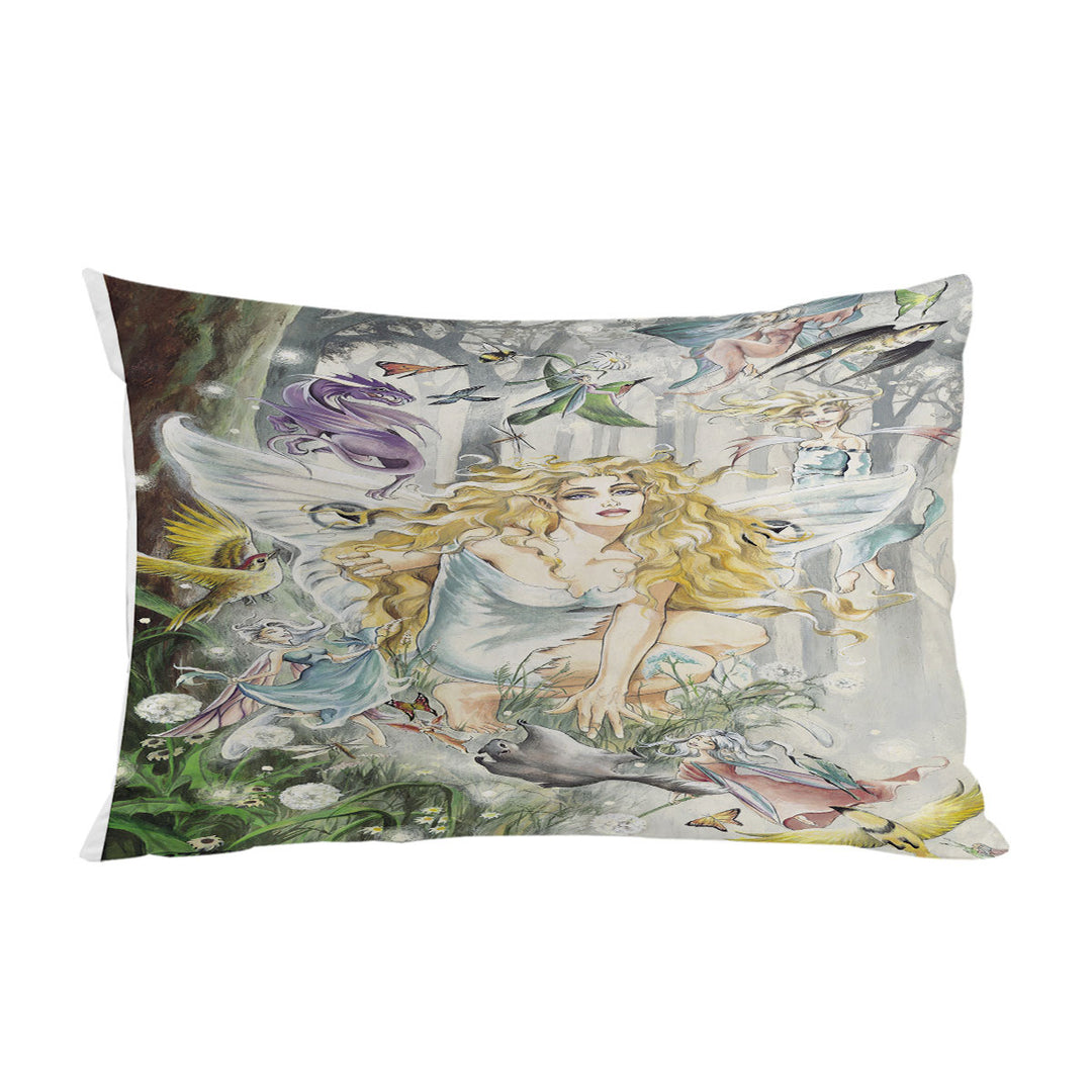 Fairytale Drawings Aria Fairy and Friends Pillowcases