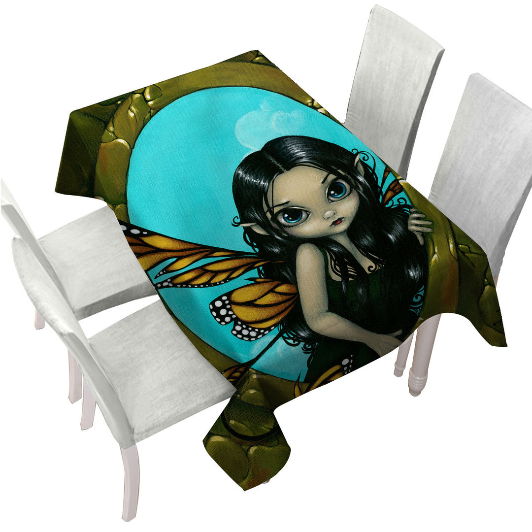 Fairytale Painting Fairy in My Window Tablecloth