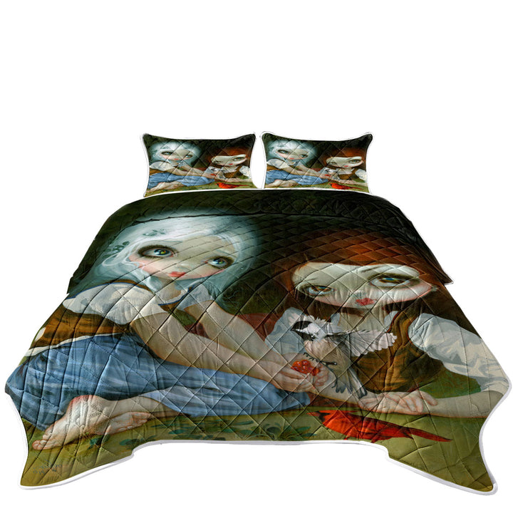 Fairytale Sisters Snow White and Rose Red Coverlets