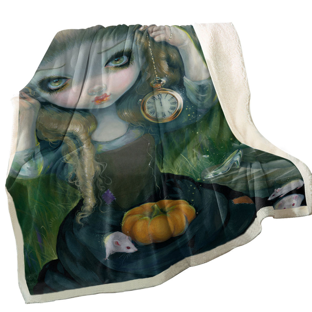 Fairytale Throws for Kids Art Cinderella at Midnight