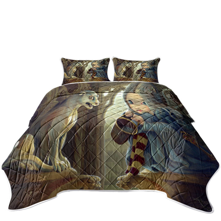 Fantasy Art Alannah and the Gargoyle Summer Quilt