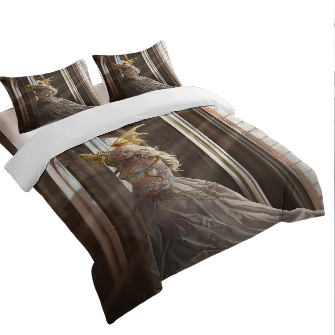 Fantasy Art Asiria Beautiful Dragon Princess Good Duvet Covers