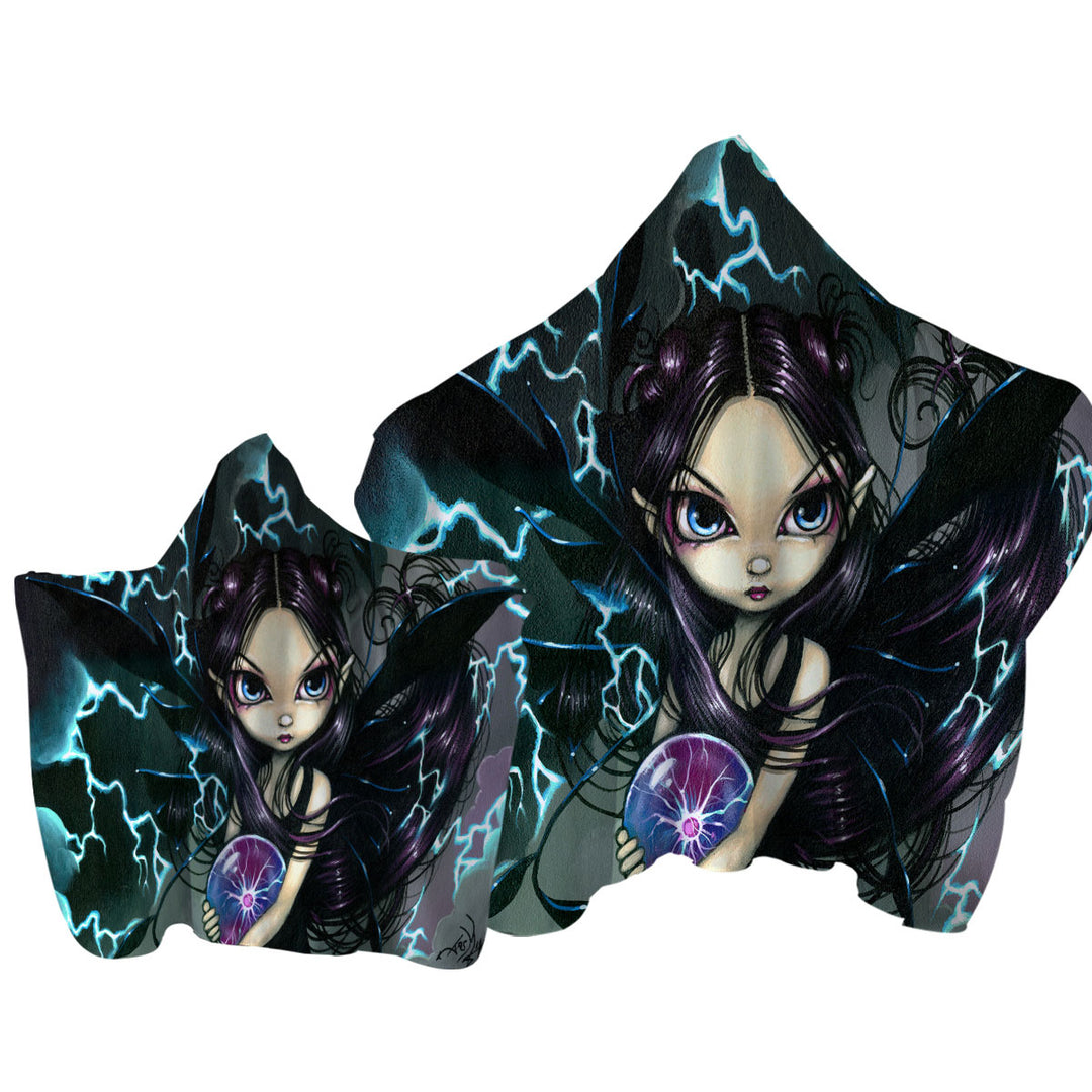 Fantasy Art Bringer of Lightning Fairy Towel Hoodie