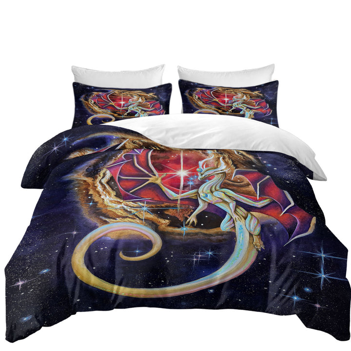 Fantasy Art Dragon Echoes of Light Quilt Cover Sets